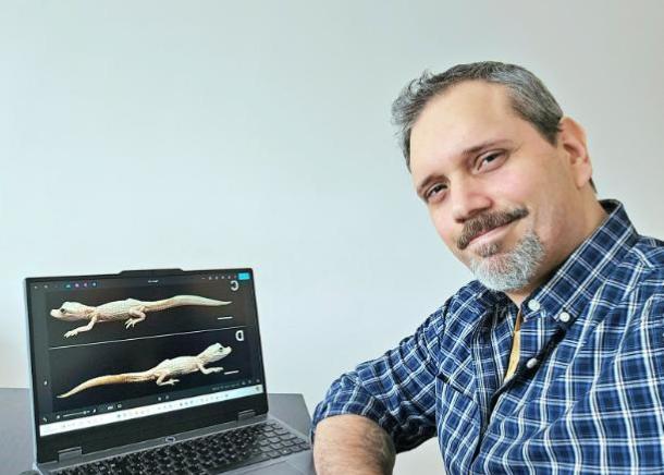 Documentado primeiro caso de leucismo em Jacaré-de-papo-amarelo