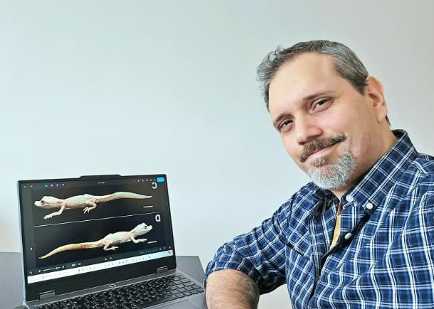 Documentado primeiro caso de leucismo em Jacaré-de-papo-amarelo 